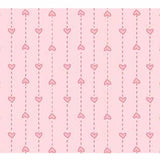 Pink String of Hearts Basically Hugs Cotton Fabric