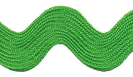 Super Jumbo 4cm Large Ric Rac Craft Ribbon - Lime Green - Per Metre - Vera Fabrics
