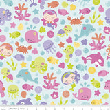 Sea Animals Under The Sea Cotton Fabric