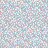 Pastel Petit Flowers Peach Blue Blender Excellent Quality 100% Cotton Fabric Craft Sewing Clothes Home Decor 60
