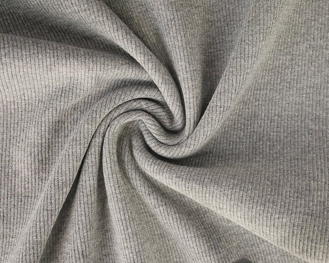 Ribbing Grey Jersey Dress Dresses Tubular Rib Stretch Fabric Soft & Lu Tailortime Ribbing Grey Jersey Dress Dresses Tubular Rib Stretch Fabric Soft & Lu Tailortime