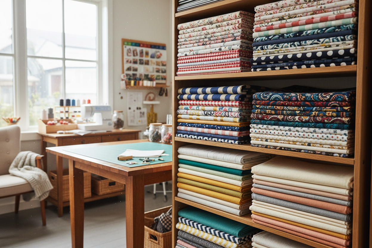 change the fabrics to a more variety of designs, floral, germetric etc