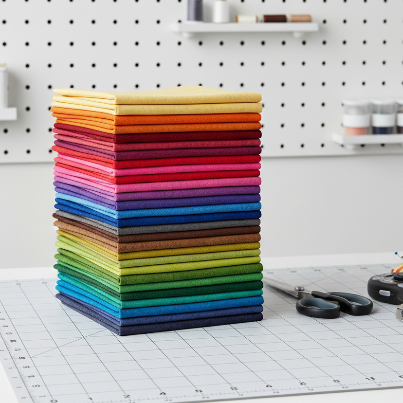 Assorted 100% Craft Cotton Mixer Blender Spray Shaded Quilting Fabric - 5 Half Metre Bundle