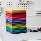 Assorted 100% Craft Cotton Mixer Blender Spray Shaded Quilting Fabric - 5 Half Metre Bundle