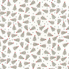 Christmas Trees Drawing Outlines Unique Xmas Vintage Traditional Design Fat Quarter 100% Cotton Fabric Sewing Craft