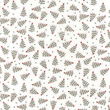 Christmas Trees Drawing Outlines Unique Xmas Vintage Traditional Design Fat Quarter 100% Cotton Fabric Sewing Craft
