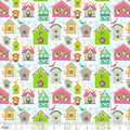 Tweet Tweet White Flutter & Float Cotton Fabric - Vera Fabrics