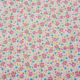 Festive Garden Flowers Pink - 100% Cotton Fabric Fat Quarter