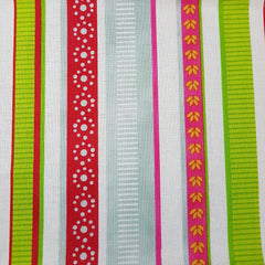 Multi Garden Stripes - 100% Cotton Fabric Fat Quarter - Vera Fabrics
