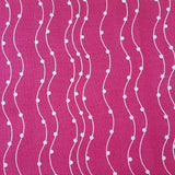 Magenta Pearl Waves - 100% Cotton Fabric Fat Quarter