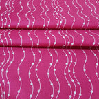 Magenta Pearl Waves - 100% Cotton Fabric Fat Quarter - Vera Fabrics