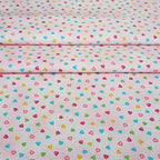 Pink Multi Hearts - 100% Cotton Fabric Fat Quarter - Vera Fabrics