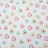Multi Spot Flowers - 100% Cotton Fabric Fat Quarter