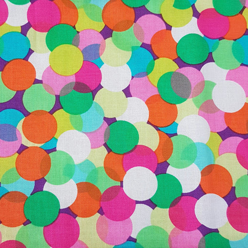 Multi Bubble Burst - 100% Cotton Fabric Fat Quarter - Vera Fabrics