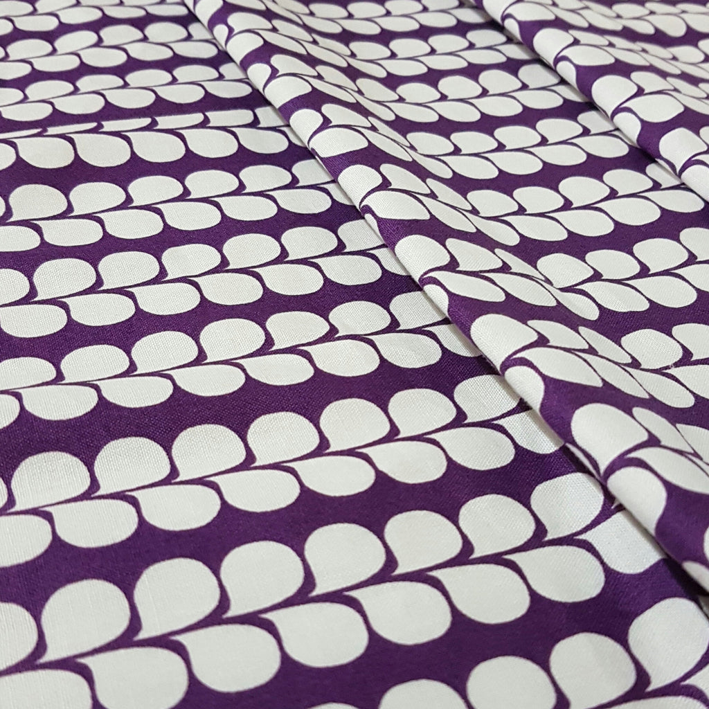 Purple Lavender Stalks - 100% Cotton Fabric Fat Quarter - Vera Fabrics