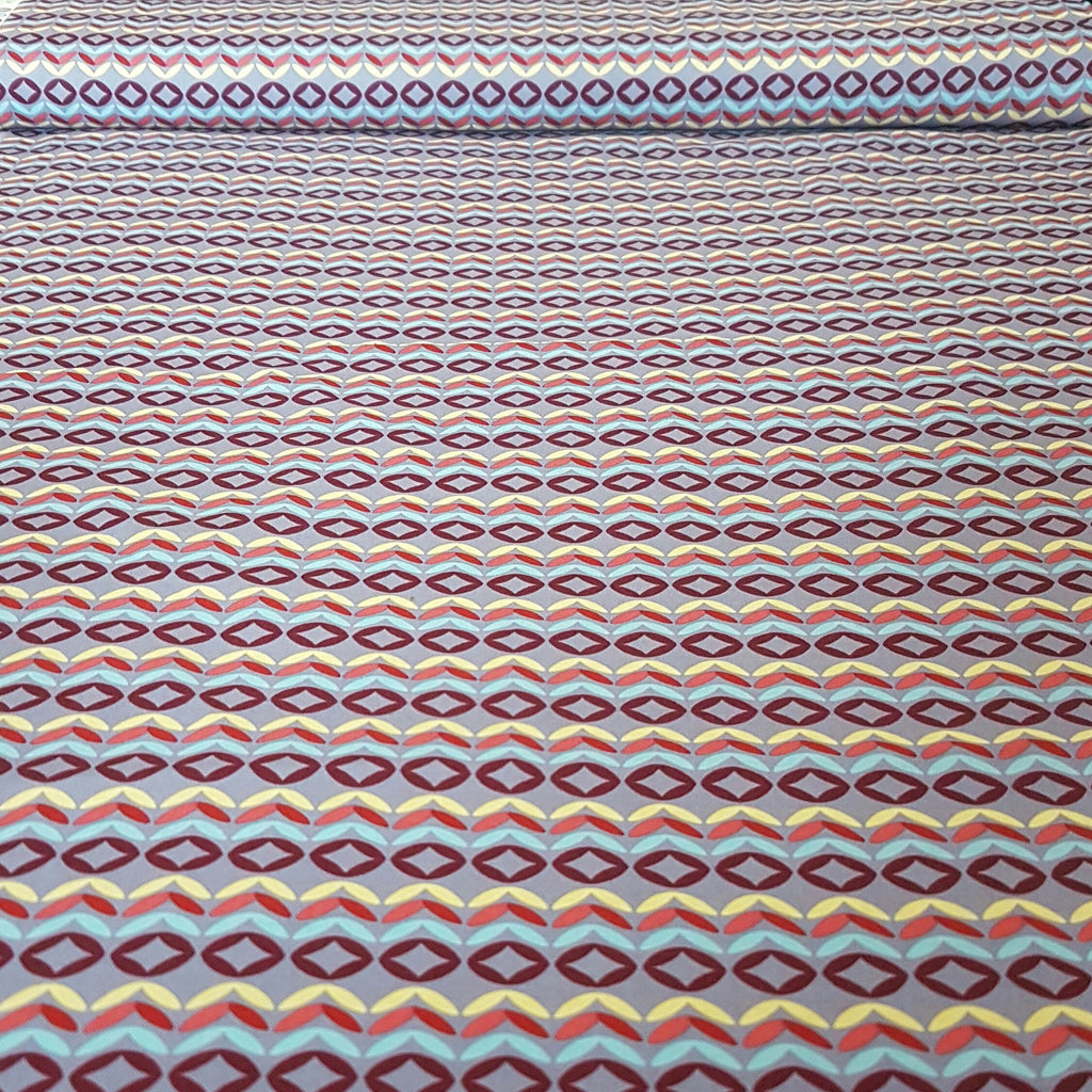 Lilac Petals Pattern Cotton Fabric - Vera Fabrics