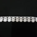 18mm Garden Flowers White Guipure Lace Trim - by the metre - Vera Fabrics
