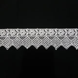 60mm Vintage Floral Net White Guipure Lace Trim - by the metre