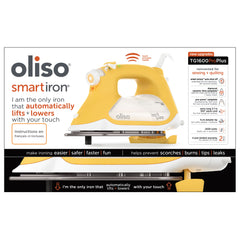 Oliso Ergonomic Smart Iron Long Cord Iron-Ons TG1600 Pro Plus