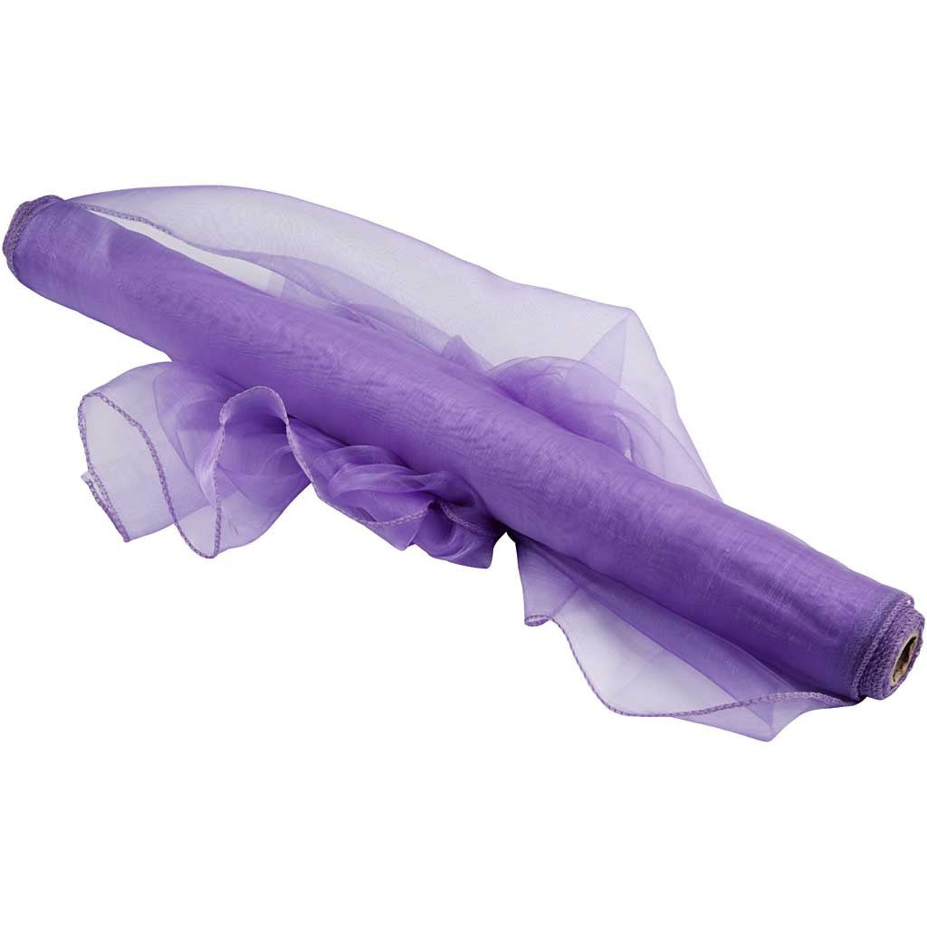 Purple - Fine Organza - Per Metre - Vera Fabrics