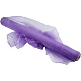 Purple - Fine Organza - Per Metre