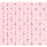 Pink String of Hearts Basically Hugs Cotton Fabric