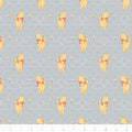 Disney Winnie the Pooh Honeybee in Light Grey Cotton Fabric - Vera Fabrics