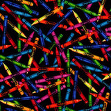 Colourful Crayons Novelty Cotton Fabric