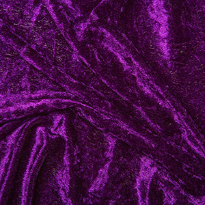 100% Polyester Crushed Velour Fabric 60" - 14 Colours