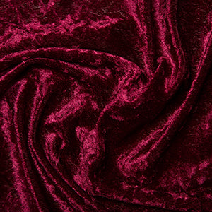 100% Polyester Crushed Velour Fabric 60" - 14 Colours