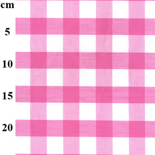 Polycotton Gingham – 1” Checks 45" - 8 Colours