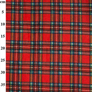 100% Polyester Fleece Fabric – Checks & Stripes 60" - 9 Colours