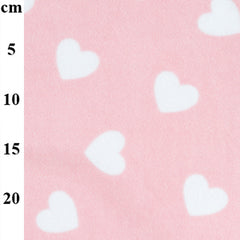 100% Polyester Fleece Fabric – Hearts 60