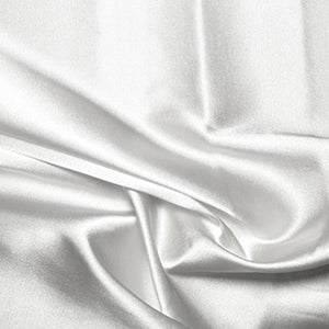 97% Polyester 3% Spandex Plain Stretch Satin 60" Fabric - 10 Colours