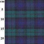 100% Cotton Flat Woven Cotton Tartan Fabric 58" - 3 Colours
