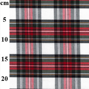100% Cotton Flat Woven Cotton Tartan Fabric 58" - 3 Colours