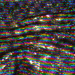 100% Polyester Rainbow Flip Sequins Fabric 51