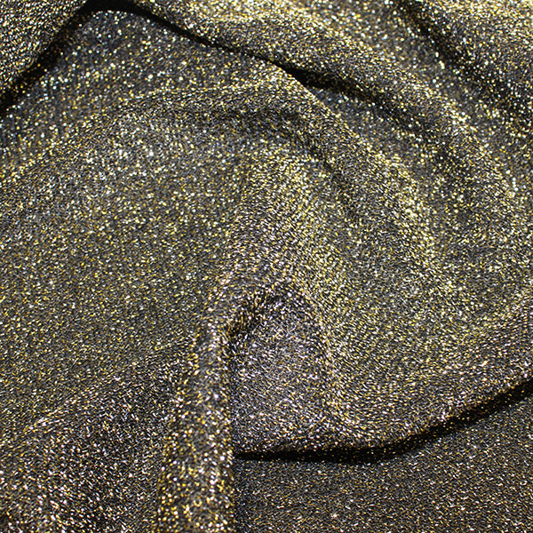 65% Polyester 30% Lurex 5% Spandex Metallic Jersey Fabric 60" - 2 Colours