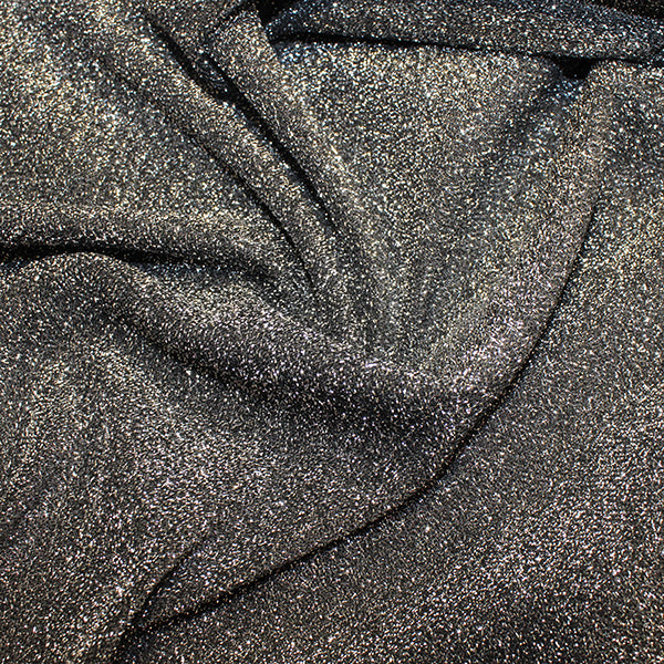 65% Polyester 30% Lurex 5% Spandex Metallic Jersey Fabric 60" - 2 Colours