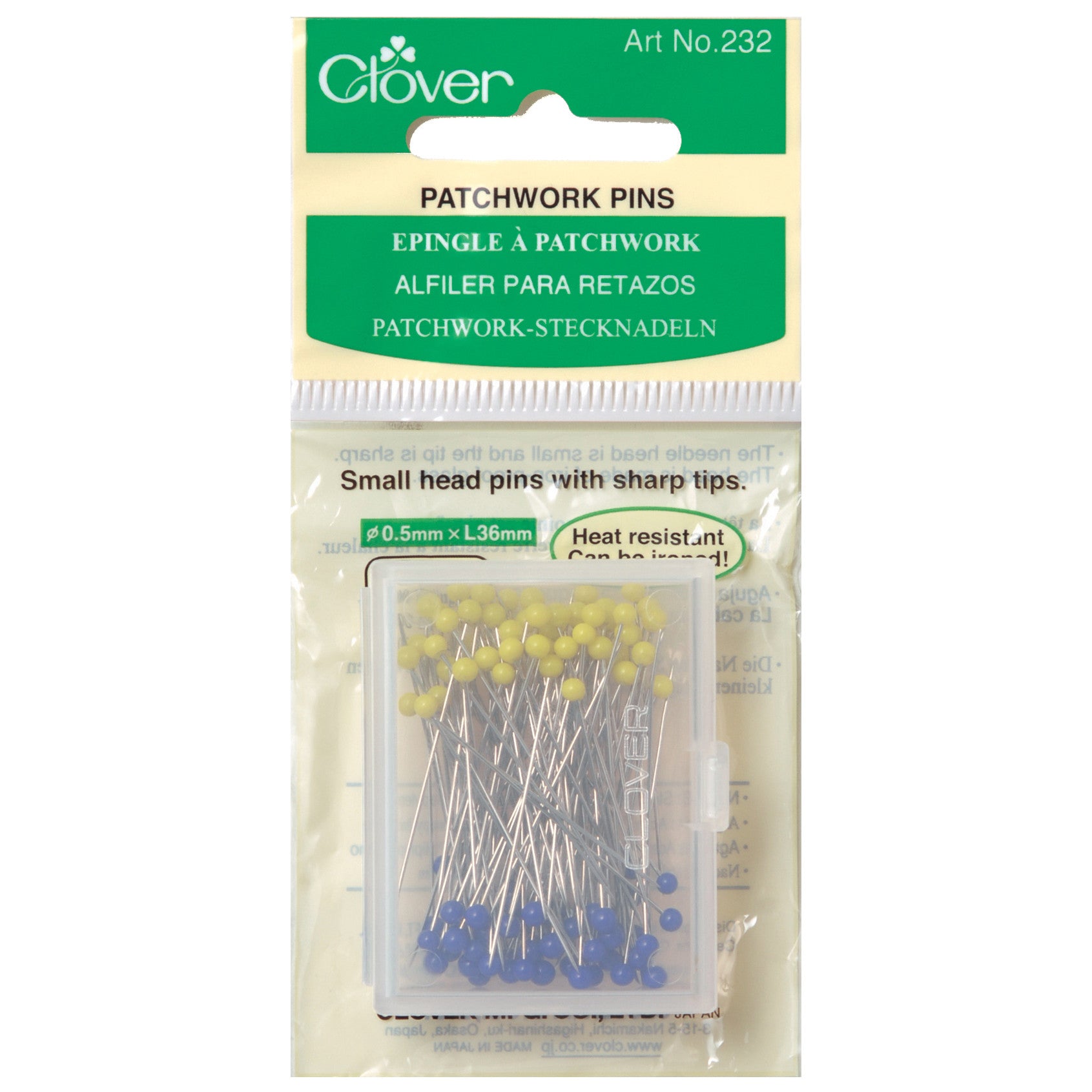 Small Iron-Proof Patchwork Pins - Vera Fabrics