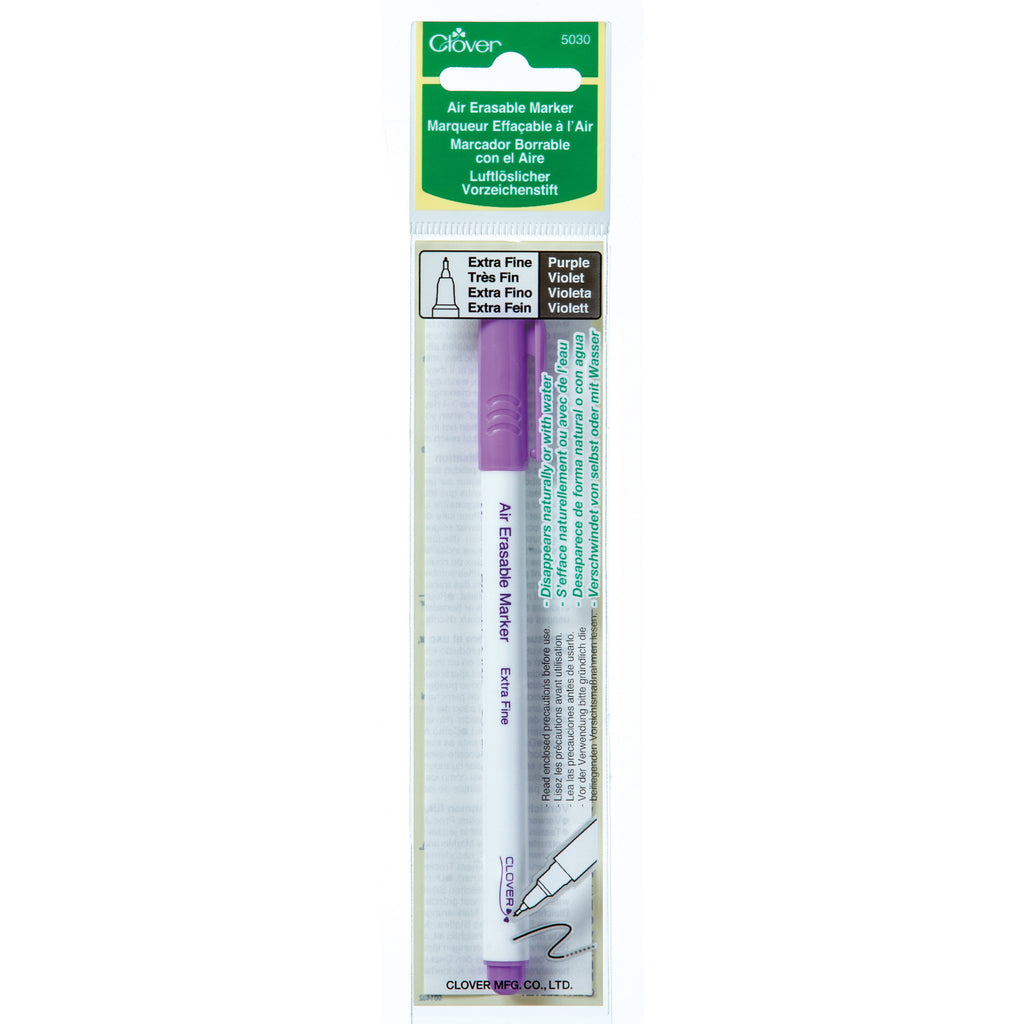 Fabric Marker Pen - Air Erasable - Extra Fine: Purple - Vera Fabrics
