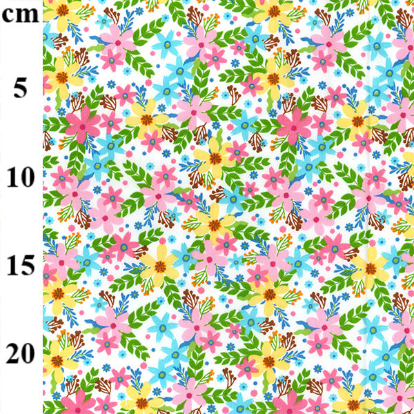100% COTTON ROSE & HUBBLE POPLIN Fabric PRINTS 44" - 2 Colours