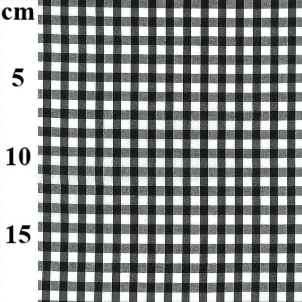 65% Polyester 35% Cotton Gingham Fabric – 1/4” Checks 45" - 14 Colours
