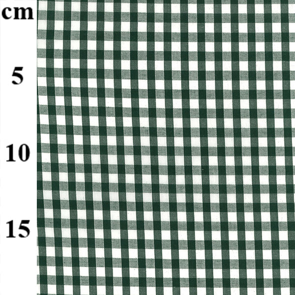 65% Polyester 35% Cotton Gingham Fabric – 1/4” Checks 45" - 14 Colours