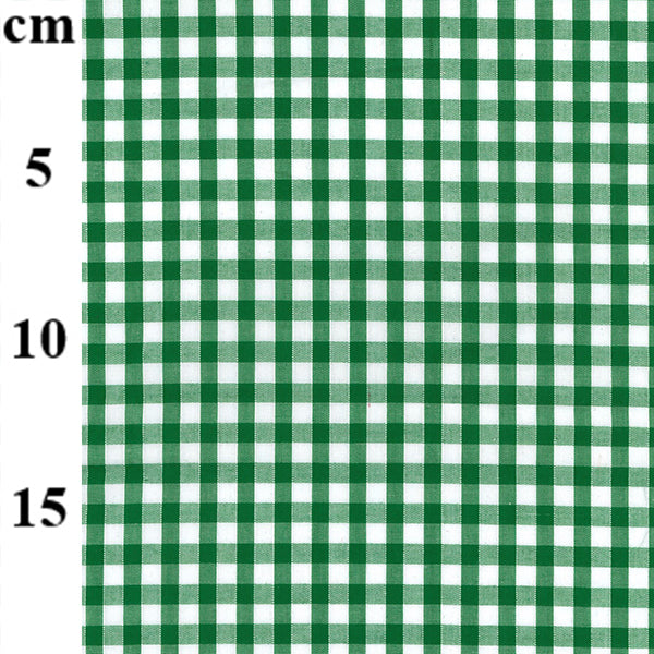 65% Polyester 35% Cotton Gingham Fabric – 1/4” Checks 45" - 14 Colours