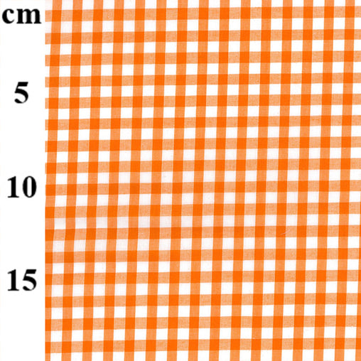 65% Polyester 35% Cotton Gingham Fabric – 1/4” Checks 45" - 14 Colours