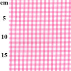 65% Polyester 35% Cotton Gingham Fabric – 1/4” Checks 45" - 14 Colours