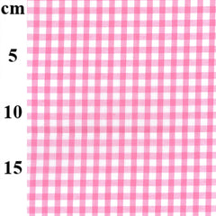 65% Polyester 35% Cotton Gingham Fabric – 1/4” Checks 45