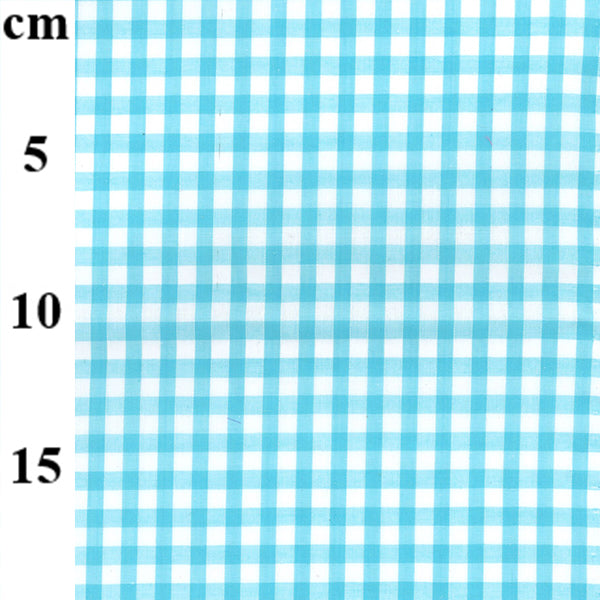 65% Polyester 35% Cotton Gingham Fabric – 1/4” Checks 45" - 14 Colours