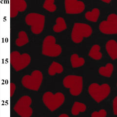 100% Polyester Fleece Fabric – Hearts 60